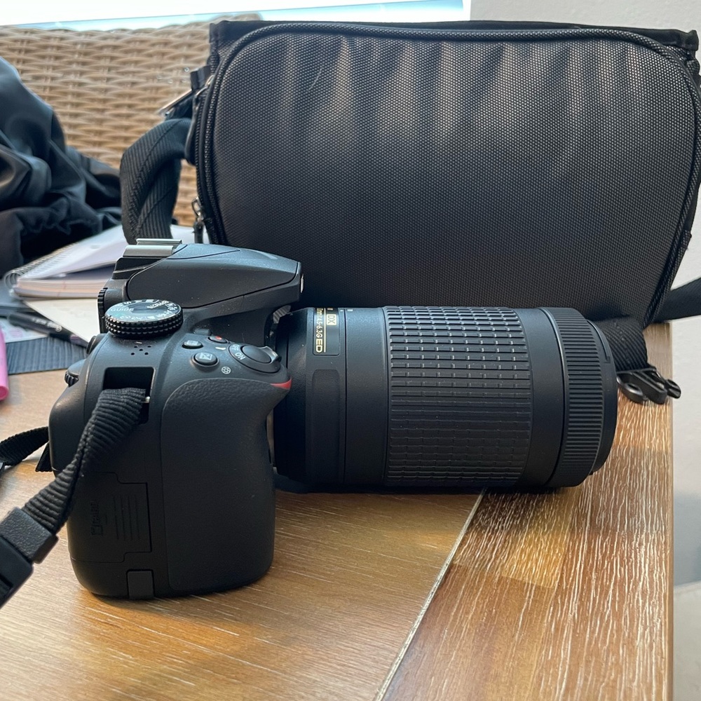 Nikon D3400 Camera with 3 lenses